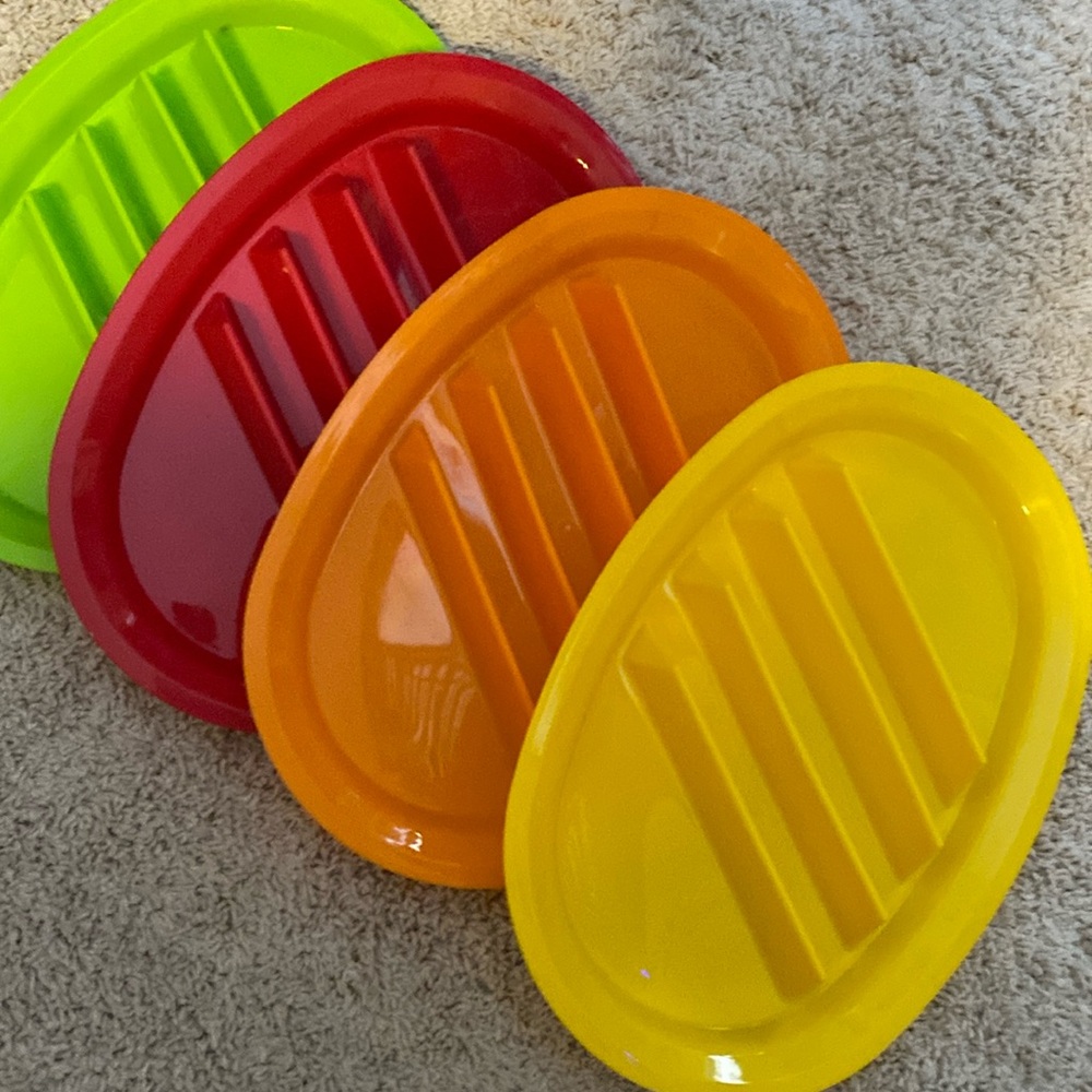 8 Plastic Taco Holding Plates
